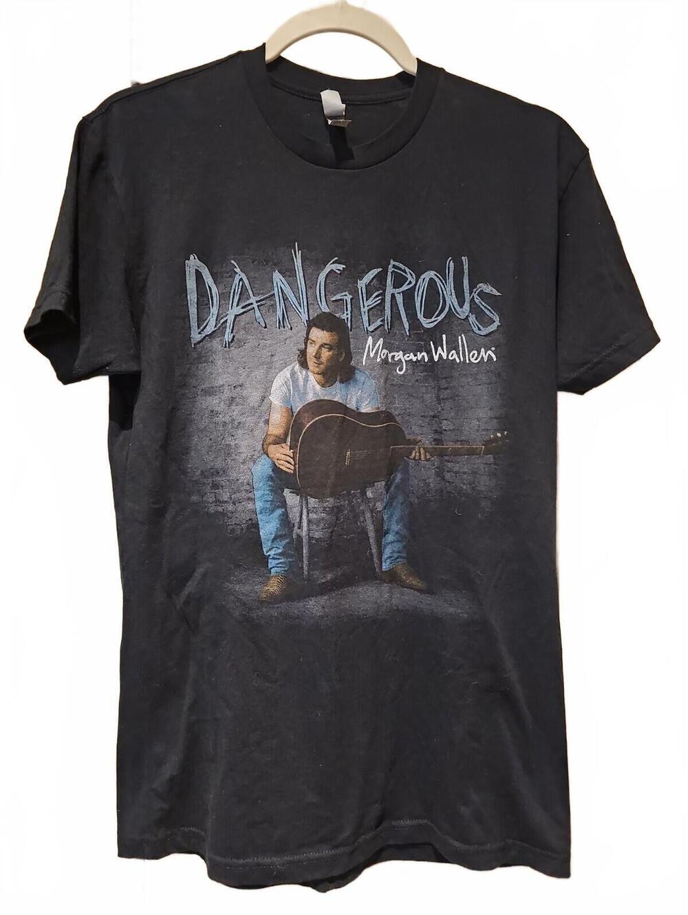 Morgan Wallen T-Shirt Men’s Small Black Dangerous Concert Tour Short Sleeve Tee